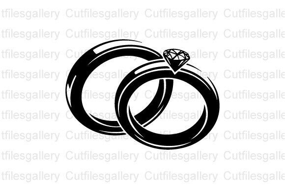 Download Couple Wedding Ring SVG, Marriage Rings - Premium Resources